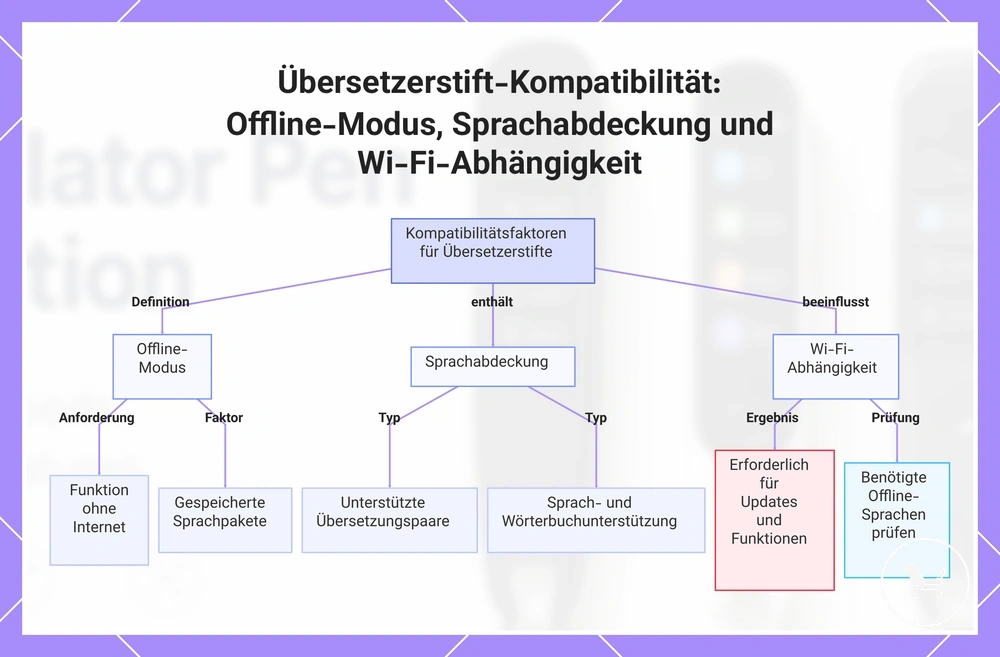 Übersetzerstift-Kompatibilität: Offline-Modus, Sprachabdeckung und Wi-Fi-Abhängigkeit