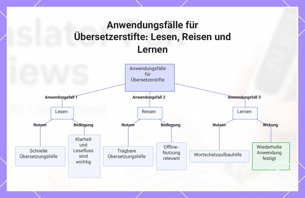 Anwendungsfälle für Übersetzerstifte: Lesen, Reisen und Lernen