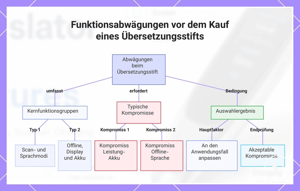 Funktionsabwägungen vor dem Kauf eines Übersetzungsstifts