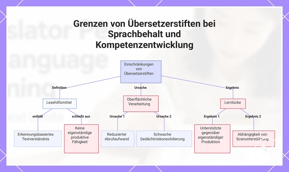 Grenzen von Übersetzerstiften bei Sprachbehalt und Kompetenzentwicklung