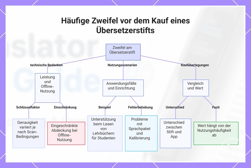 Häufige Zweifel vor dem Kauf eines Übersetzerstifts