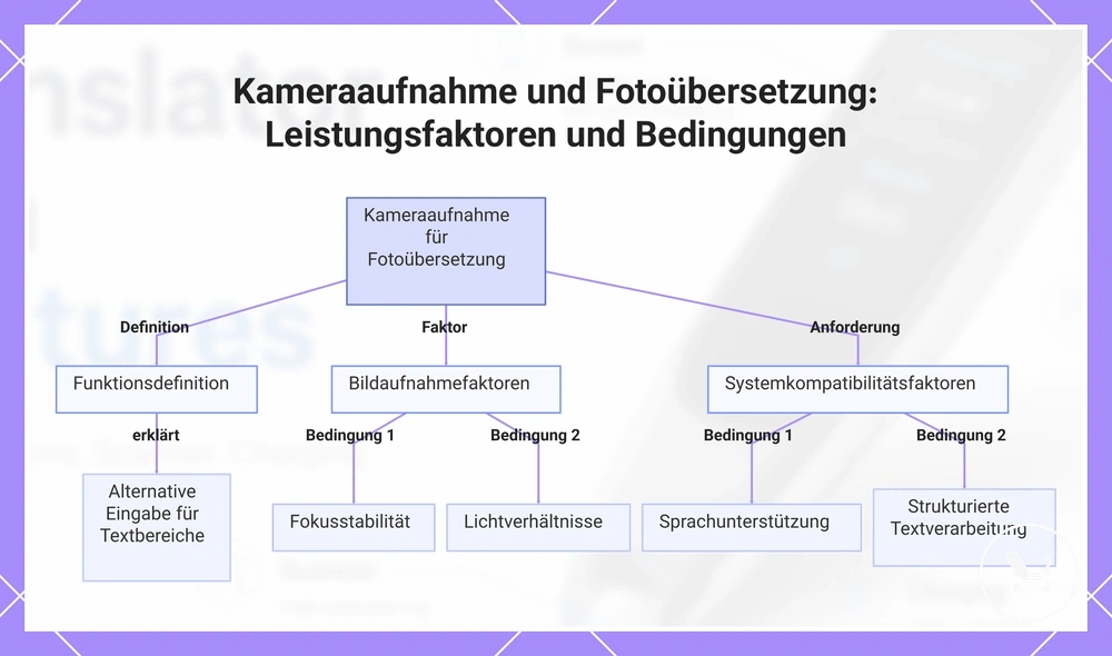 Kameraaufnahme und Fotoübersetzung: Leistungsfaktoren und Bedingungen