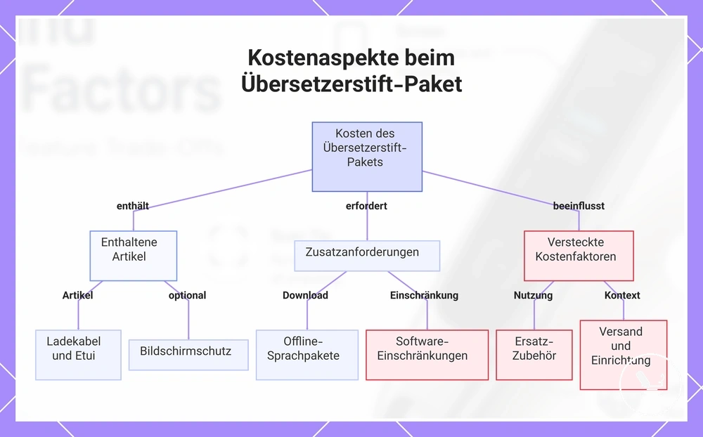 Kostenaspekte beim Übersetzerstift-Paket