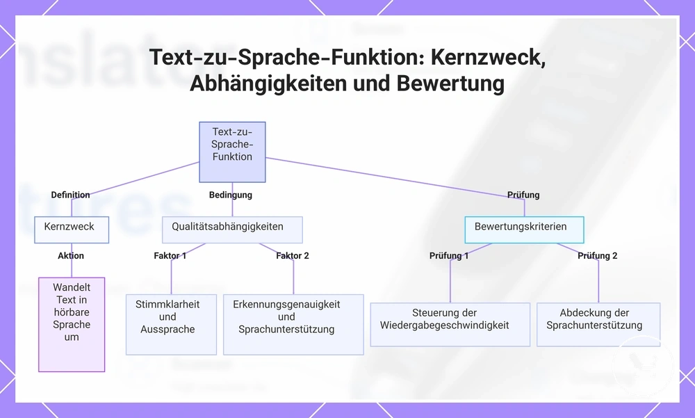 Text-zu-Sprache-Funktion: Kernzweck, Abhängigkeiten und Bewertung