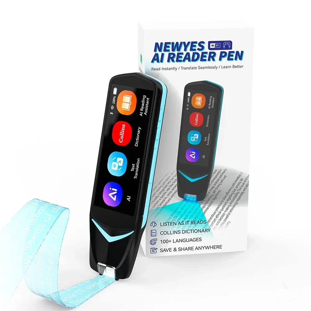 Bluetooth OCR reading pen with text-to-speech and photo translation functions.