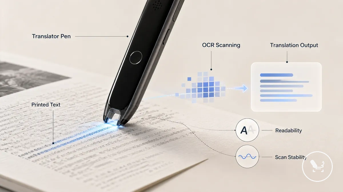 translator pen scanning printed document for translation