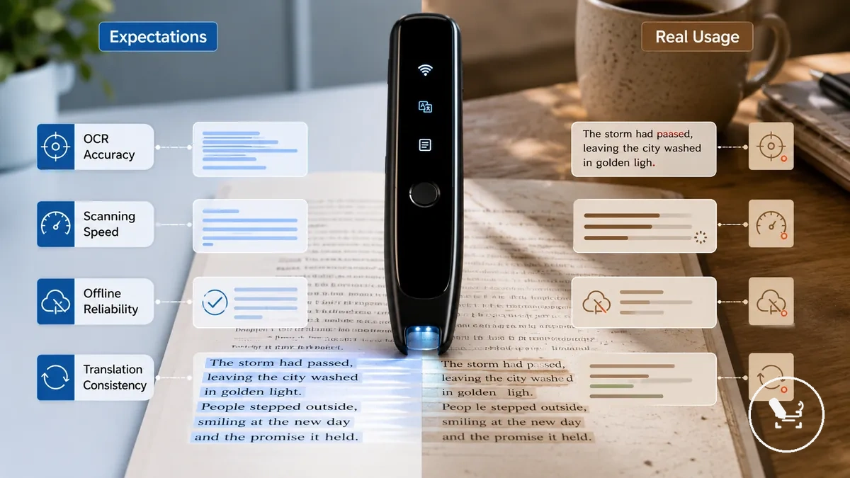 translator pen expected performance vs real-world usage comparison