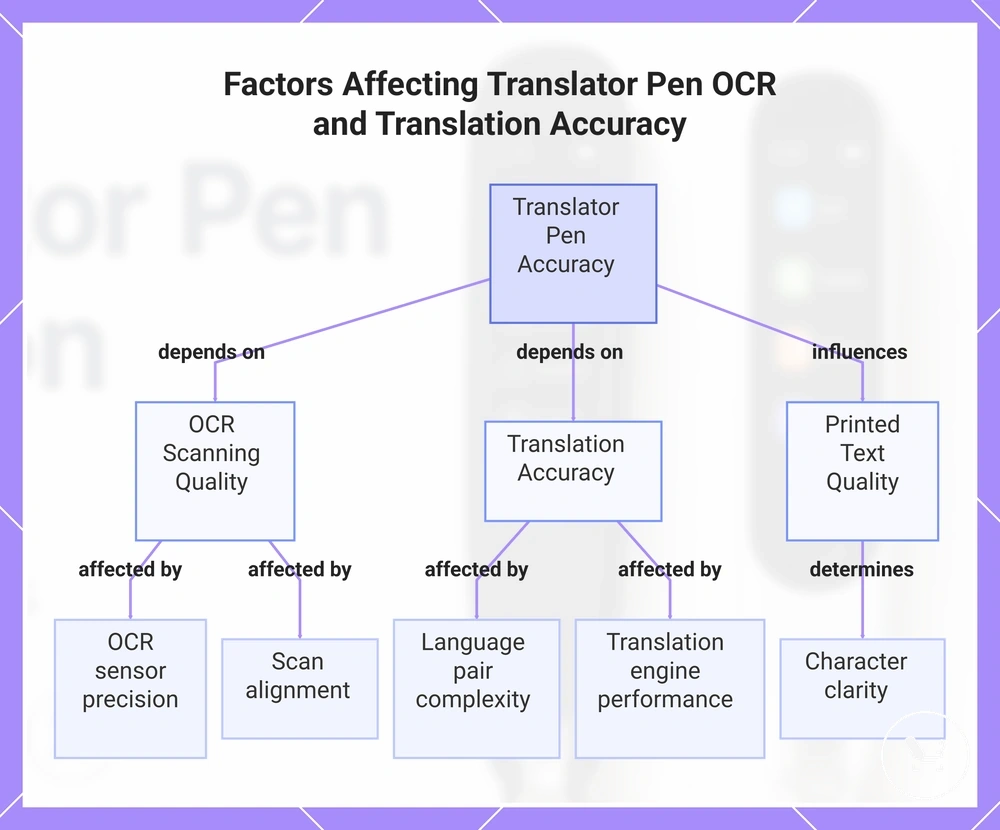 Factors Affecting Translator Pen OCR and Translation Accuracy