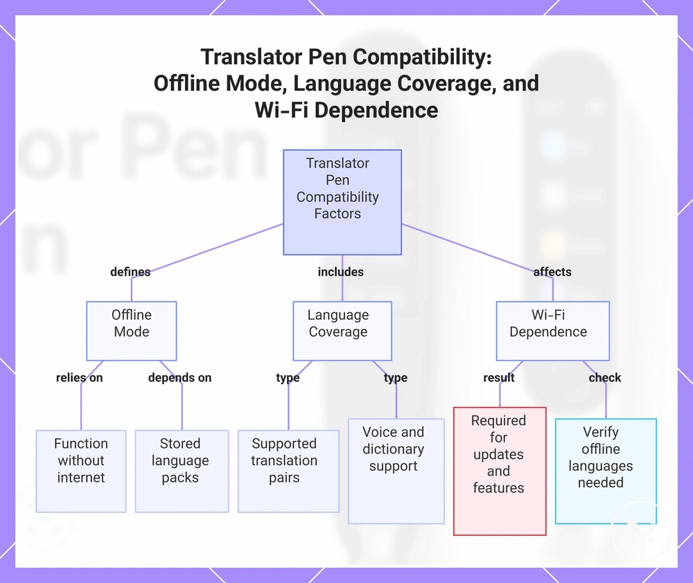 Translator Pen Compatibility: Offline Mode, Language Coverage, and Wi-Fi Dependence