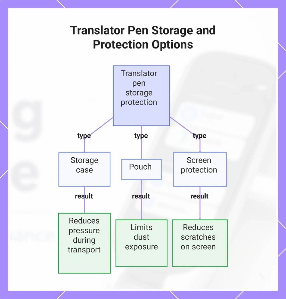Translator Pen Storage and Protection Options