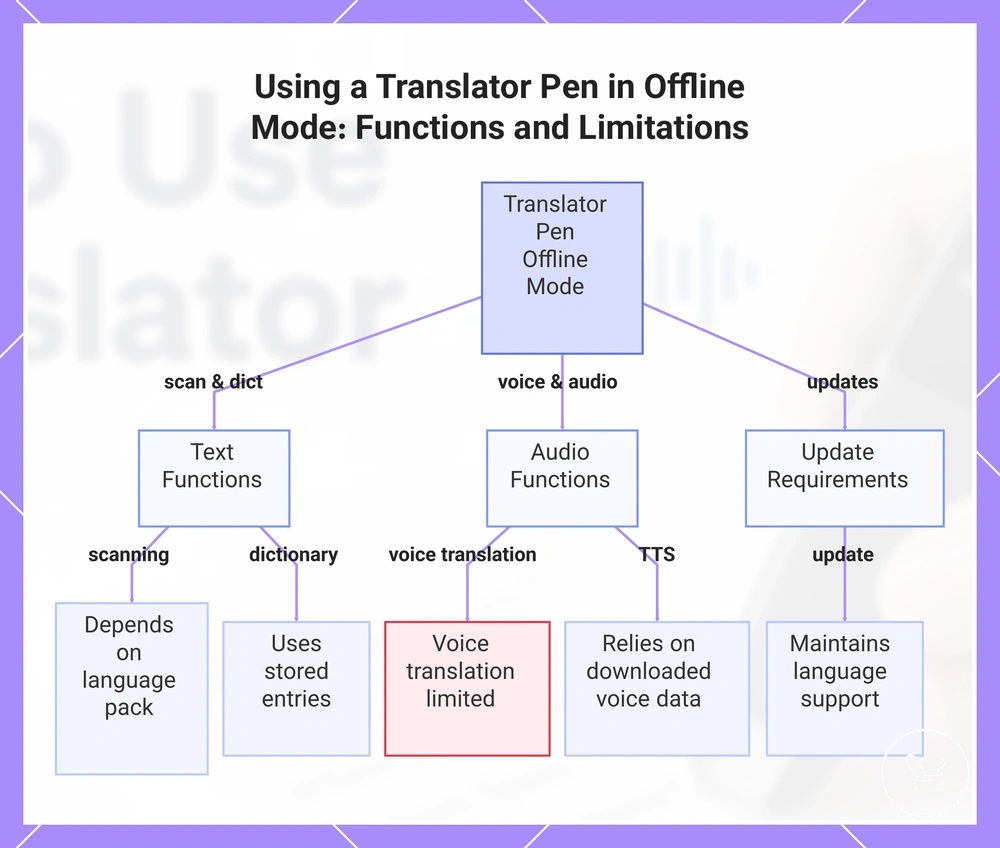 Using a Translator Pen in Offline Mode: Functions and Limitations
