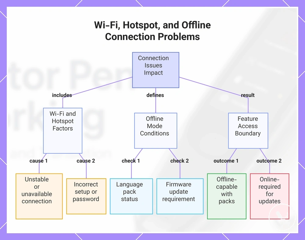 Wi-Fi, Hotspot, and Offline Connection Problems