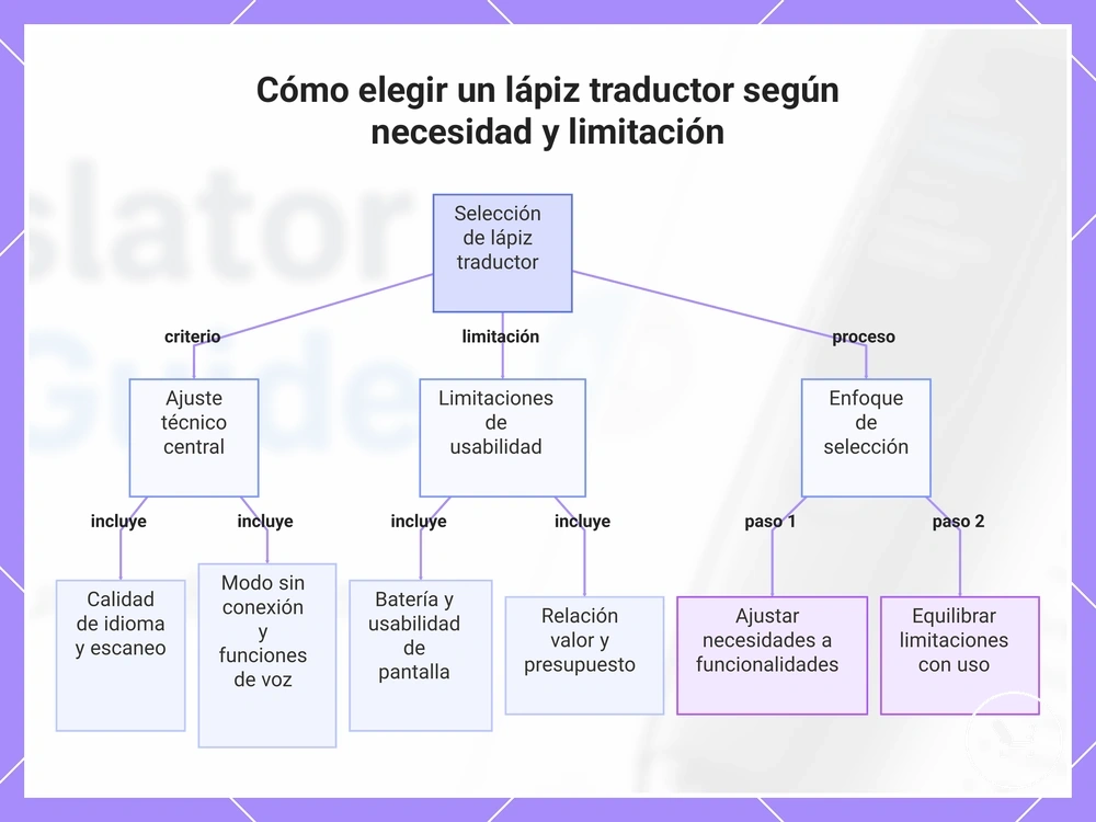 Cómo elegir un lápiz traductor según necesidad y limitación