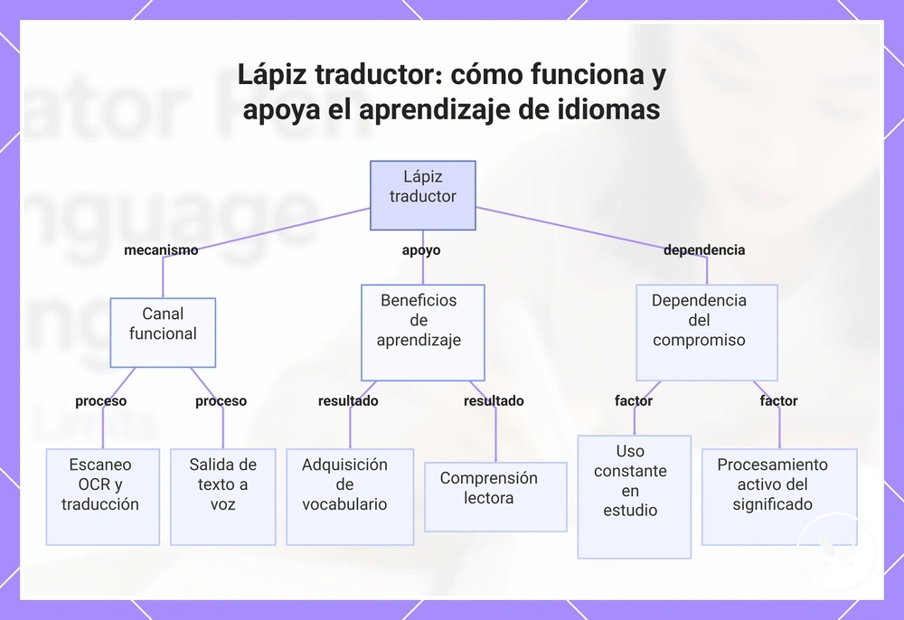 Lápiz traductor: cómo funciona y apoya el aprendizaje de idiomas