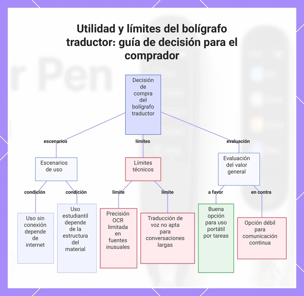 Utilidad y límites del bolígrafo traductor: guía de decisión para el comprador