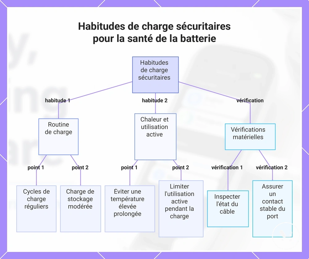 Habitudes de charge sécuritaires pour la santé de la batterie