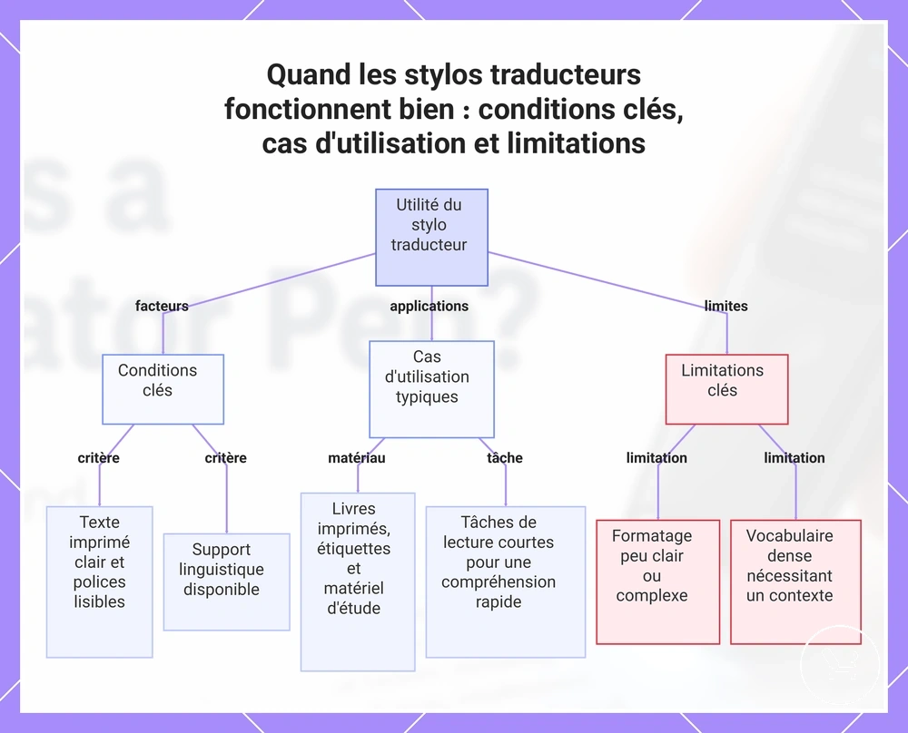 Quand les stylos traducteurs fonctionnent bien : conditions clés, cas d'utilisation et limitations