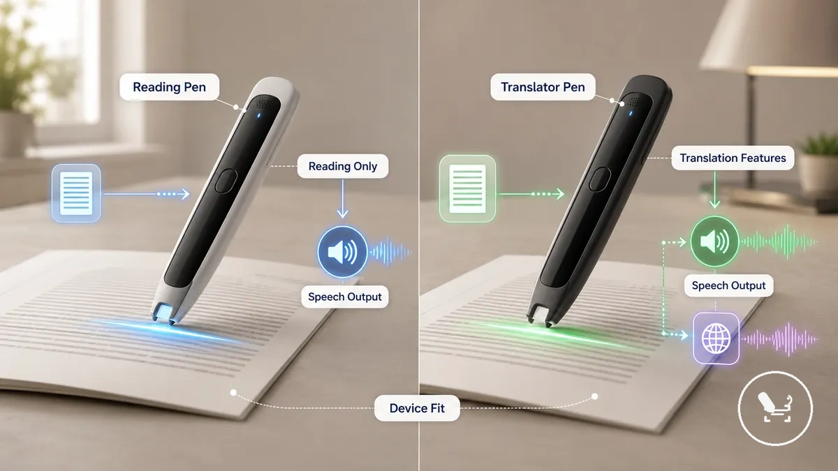 Comparaison du stylo lecteur et du stylo traducteur pour l aide à la dyslexie