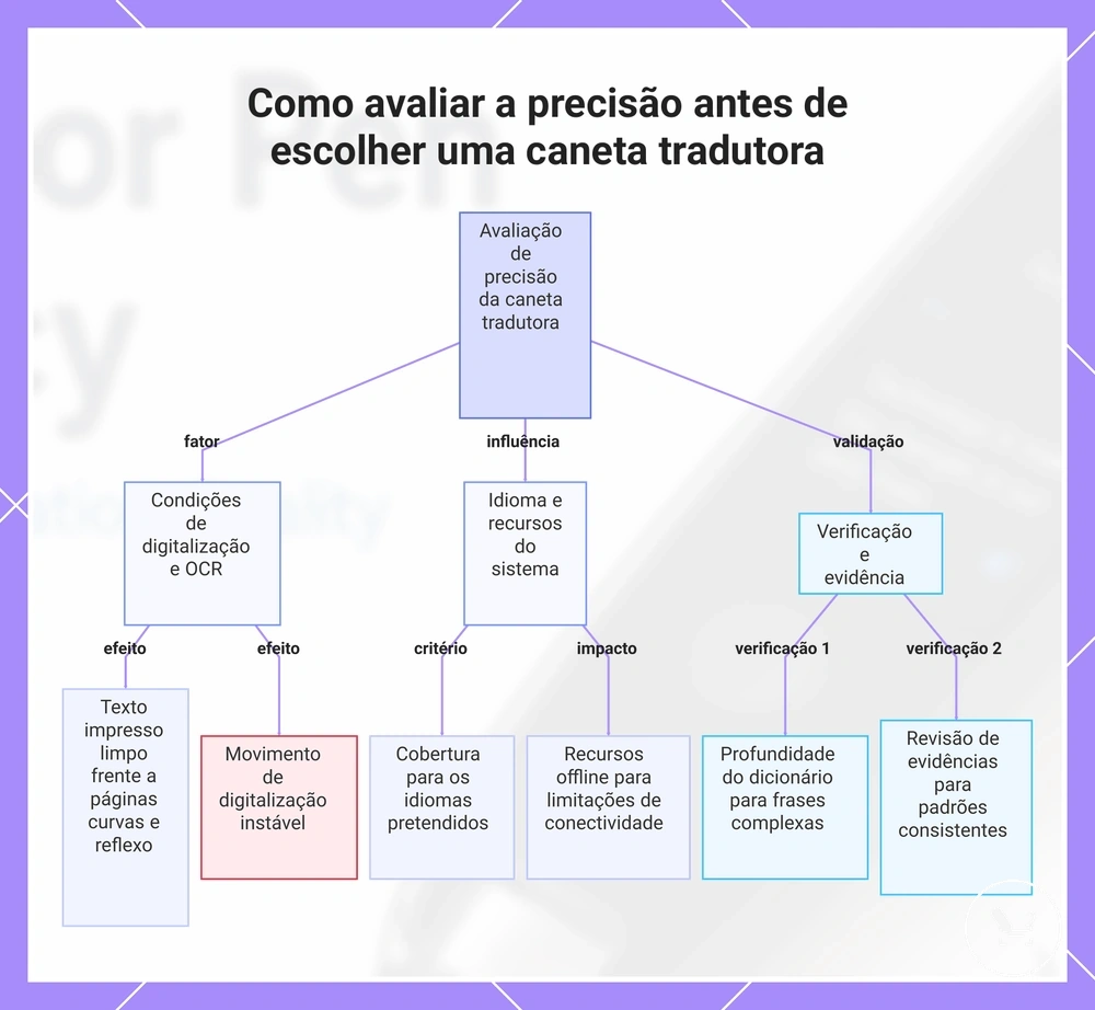 Como avaliar a precisão antes de escolher uma caneta tradutora