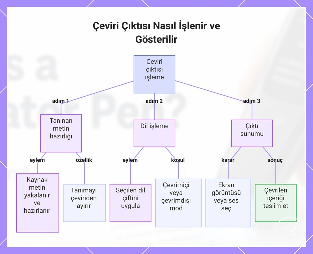 Çeviri Çıktısı Nasıl İşlenir ve Gösterilir