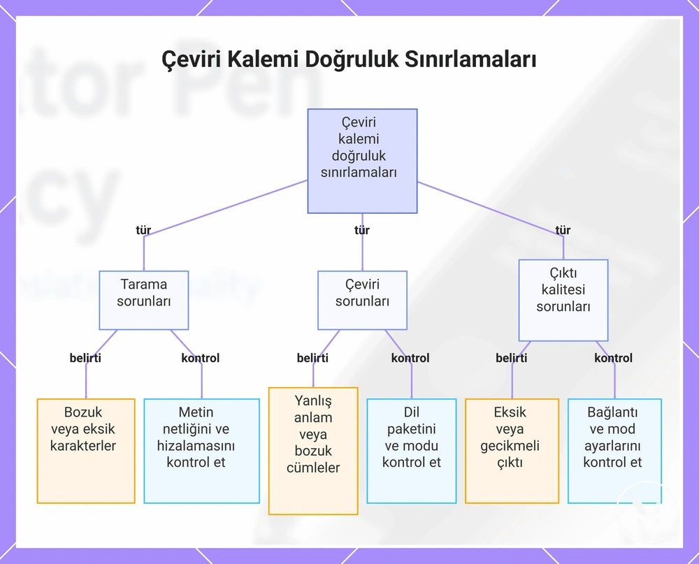 Çeviri Kalemi Doğruluk Sınırlamaları