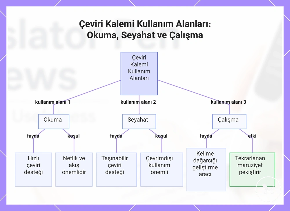 Çeviri Kalemi Kullanım Alanları: Okuma, Seyahat ve Çalışma
