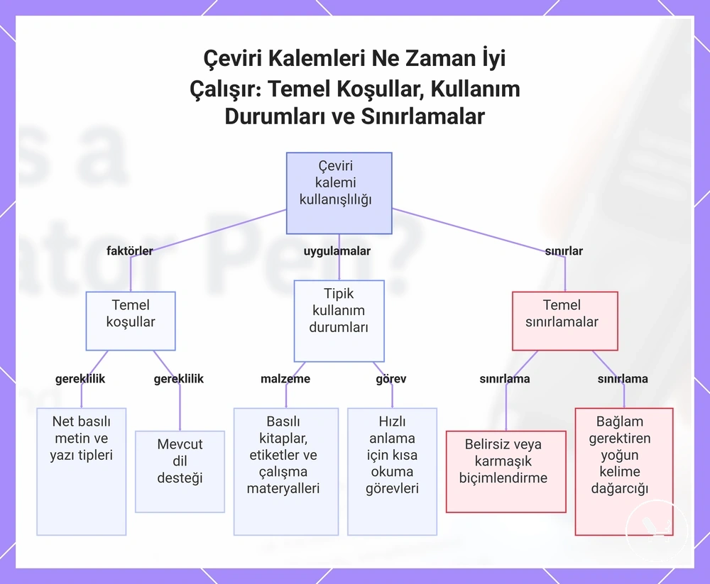 Çeviri Kalemleri Ne Zaman İyi Çalışır: Temel Koşullar, Kullanım Durumları ve Sınırlamalar