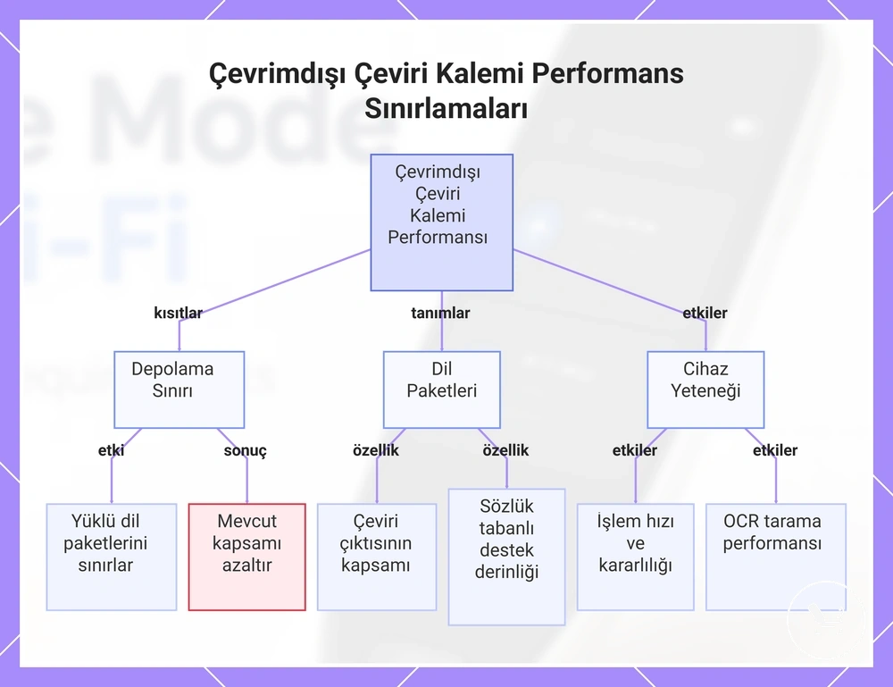 Çevrimdışı Çeviri Kalemi Performans Sınırlamaları