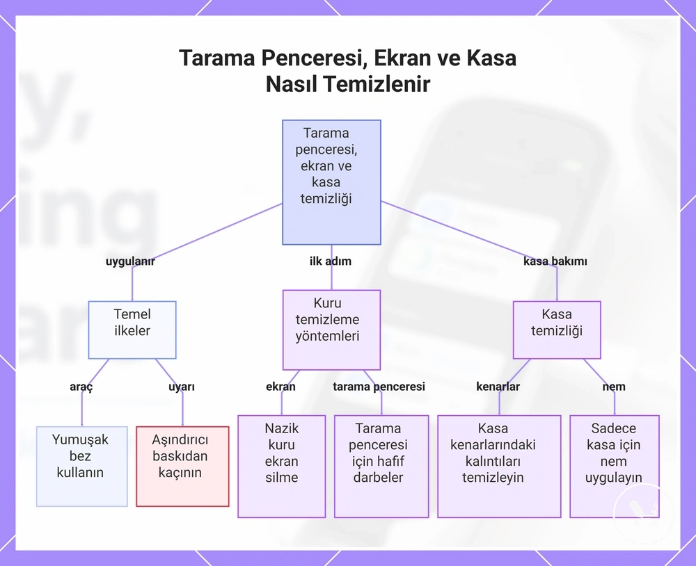 Tarama Penceresi, Ekran ve Kasa Nasıl Temizlenir